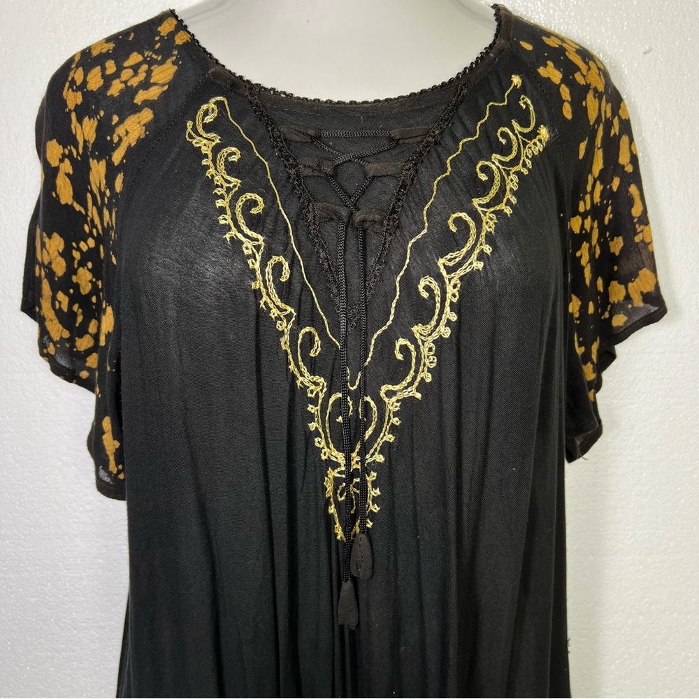 Aqua beach rayon lightweight dress size 3X - Picture 2 of 5